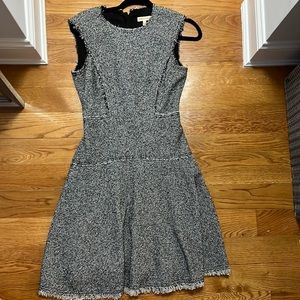 Rebecca Taylor Black and White Tweed Dress Size 0